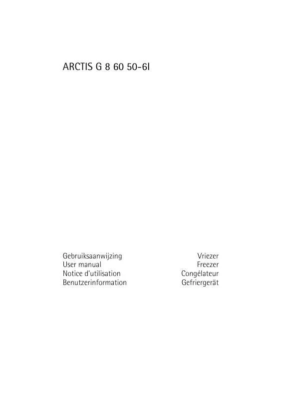 Mode d'emploi AEG-ELECTROLUX ARCTIS G 8 60 50-6I