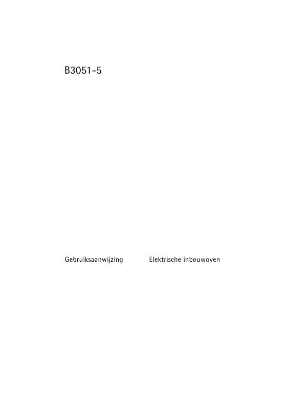 Mode d'emploi AEG-ELECTROLUX B3051-5-D