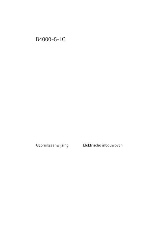 Mode d'emploi AEG-ELECTROLUX B4000-5-LG