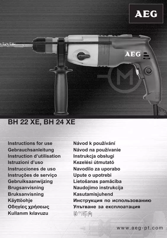 Mode d'emploi AEG-ELECTROLUX BH 22 XE