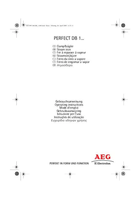 Mode d'emploi AEG-ELECTROLUX DB1100