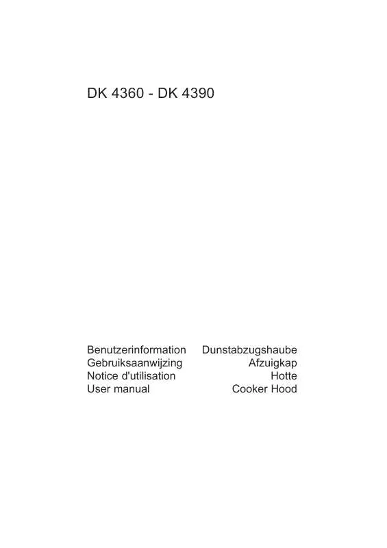 Mode d'emploi AEG-ELECTROLUX DK4390-M