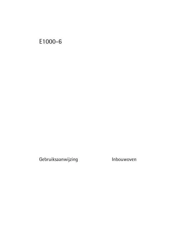 Mode d'emploi AEG-ELECTROLUX E1000-6-M
