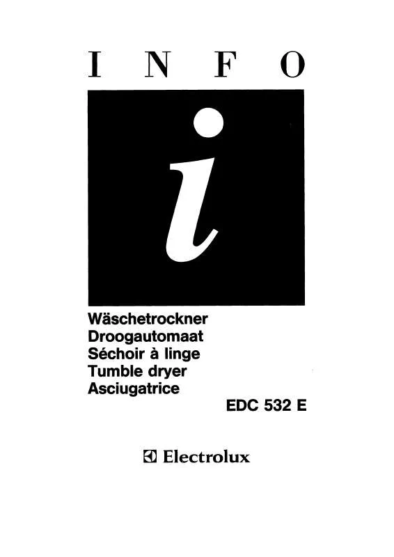 Mode d'emploi AEG-ELECTROLUX EDC532E