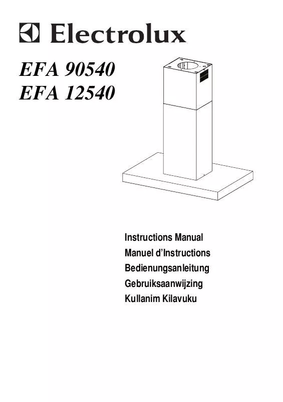 Mode d'emploi AEG-ELECTROLUX EFA12540X