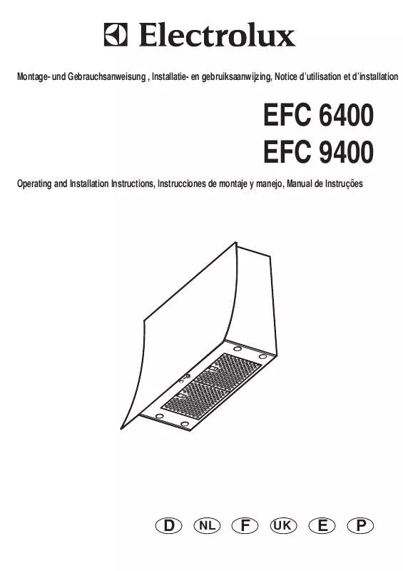 Mode d'emploi AEG-ELECTROLUX EFC6400X