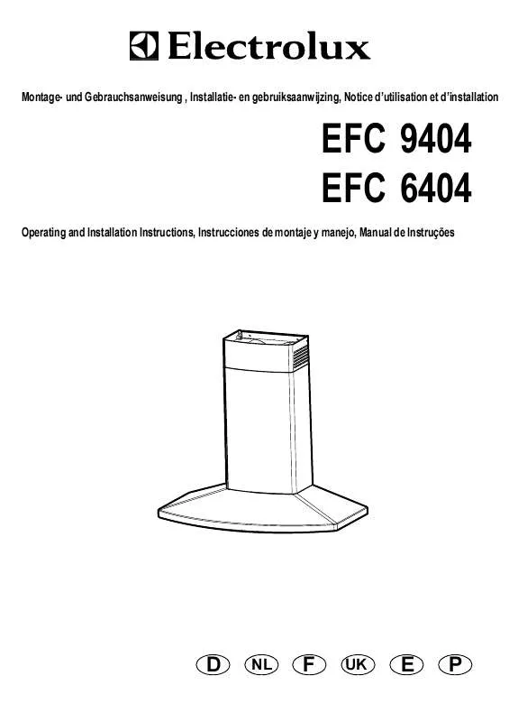 Mode d'emploi AEG-ELECTROLUX EFC6404X