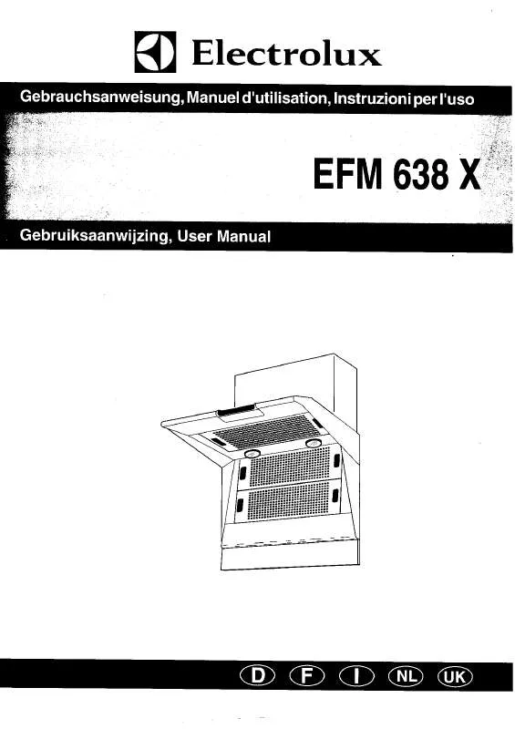 Mode d'emploi AEG-ELECTROLUX EFM638X-CH