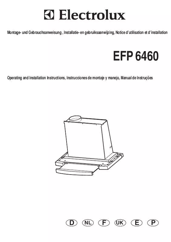 Mode d'emploi AEG-ELECTROLUX EFP6460
