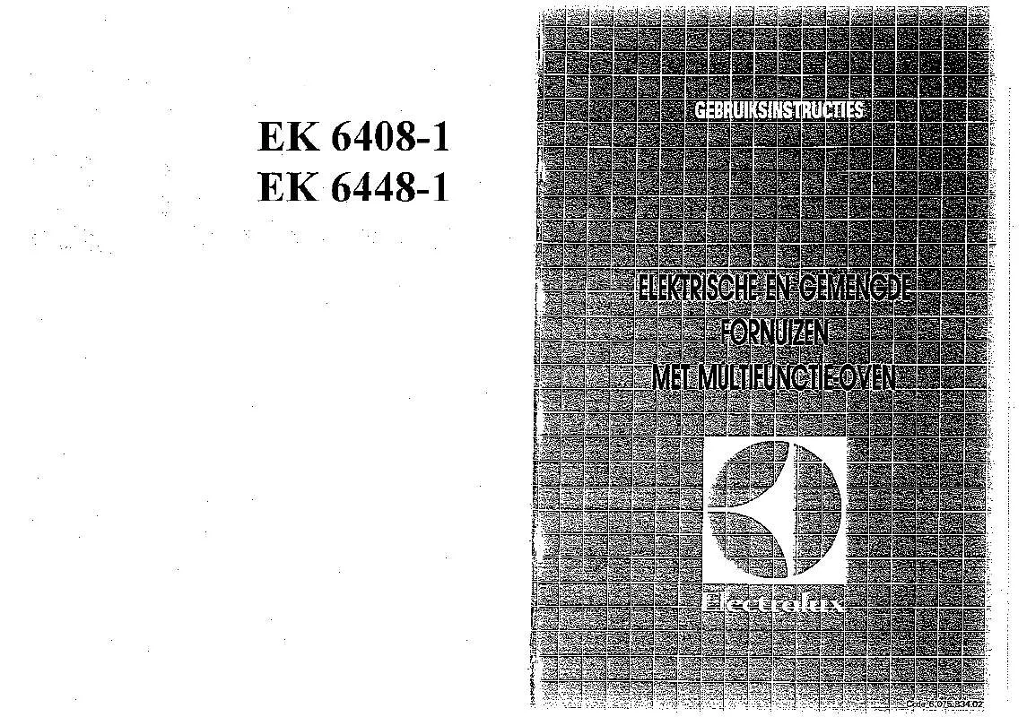 Mode d'emploi AEG-ELECTROLUX EK6408/1