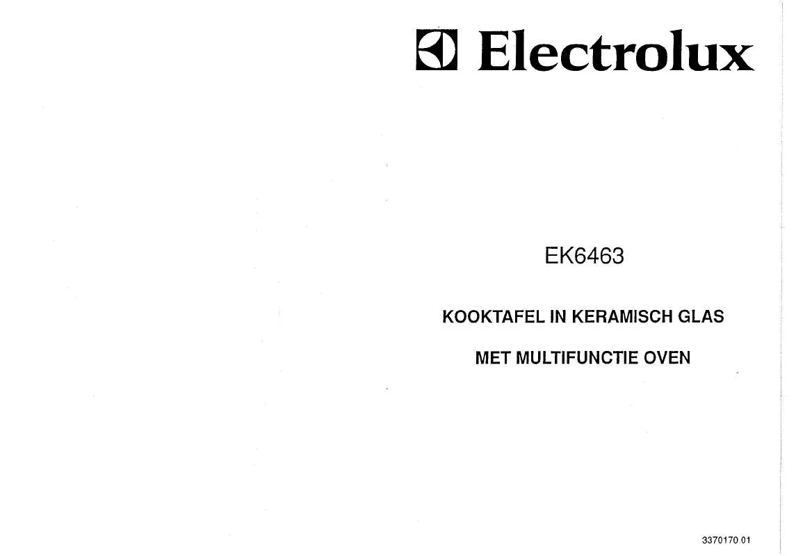 Mode d'emploi AEG-ELECTROLUX EK6463/1