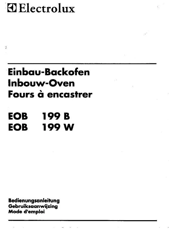 Mode d'emploi AEG-ELECTROLUX EOB199W