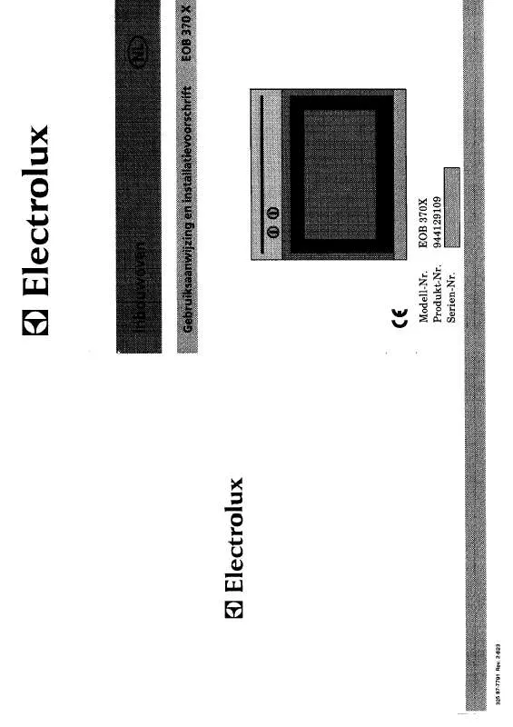 Mode d'emploi AEG-ELECTROLUX EOB370X