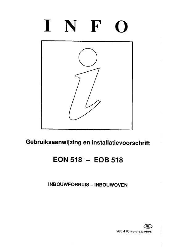 Mode d'emploi AEG-ELECTROLUX EON518B