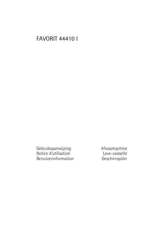 Mode d'emploi AEG-ELECTROLUX FAVORIT 44410 I