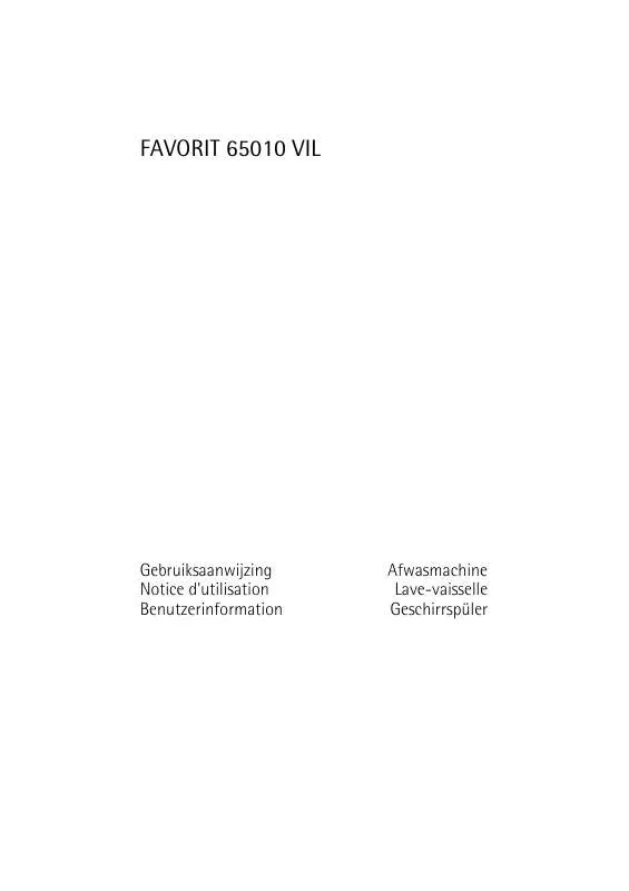 Mode d'emploi AEG-ELECTROLUX FAVORIT 65010 VIL