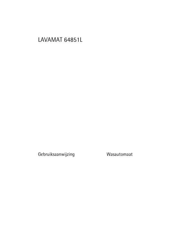 Mode d'emploi AEG-ELECTROLUX LAVAMAT 64851 L