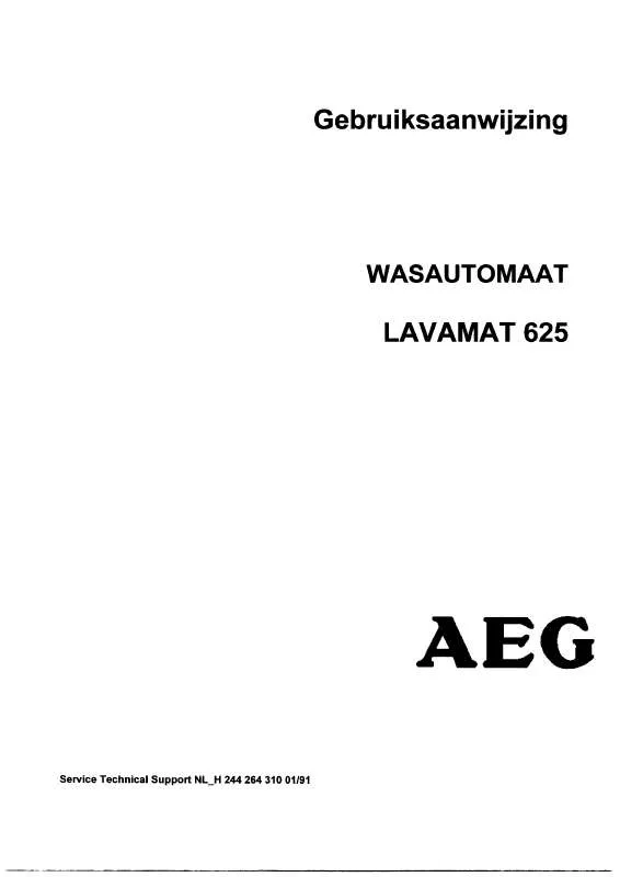 Mode d'emploi AEG-ELECTROLUX LAV625A