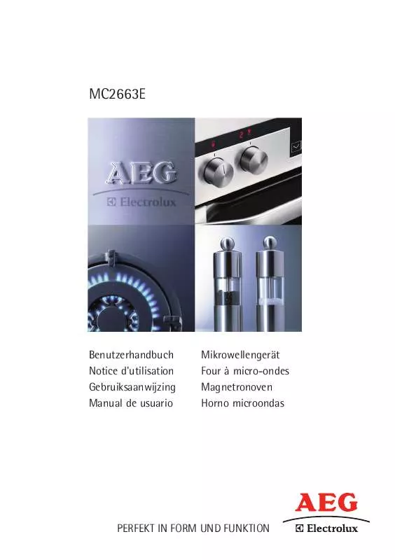 Mode d'emploi AEG-ELECTROLUX MC2663EB