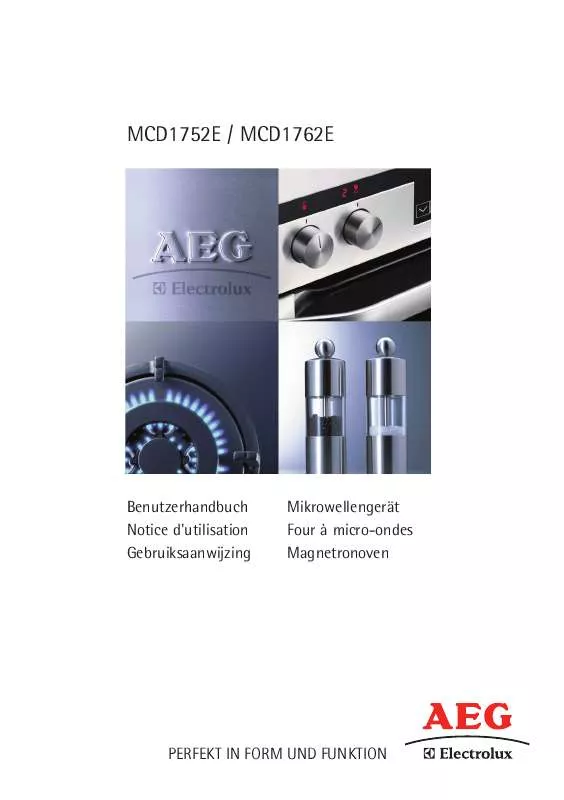 Mode d'emploi AEG-ELECTROLUX MCD1752E-M