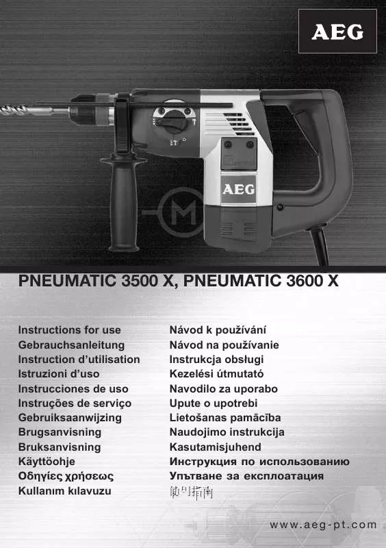 Mode d'emploi AEG-ELECTROLUX PN 3600 X