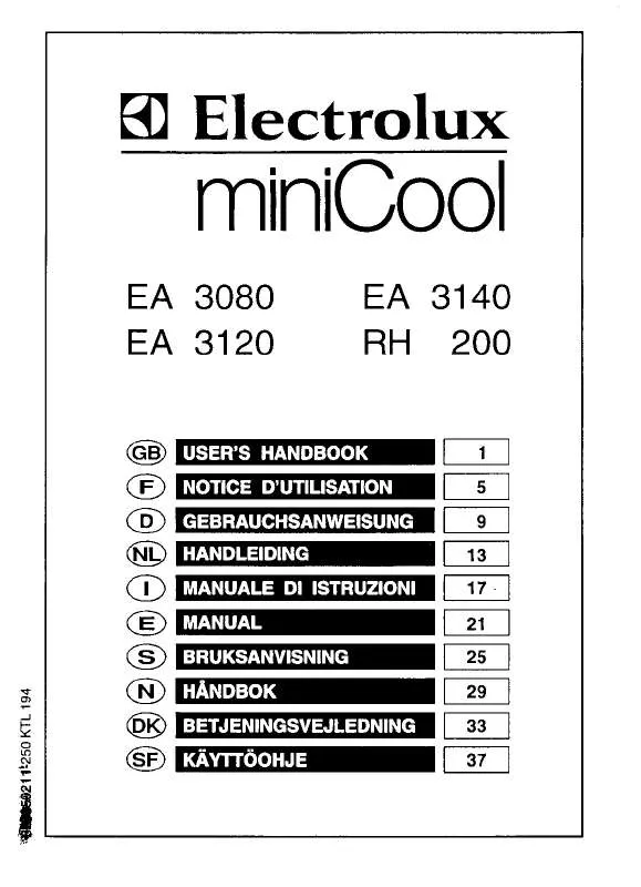 Mode d'emploi AEG-ELECTROLUX RA0450W