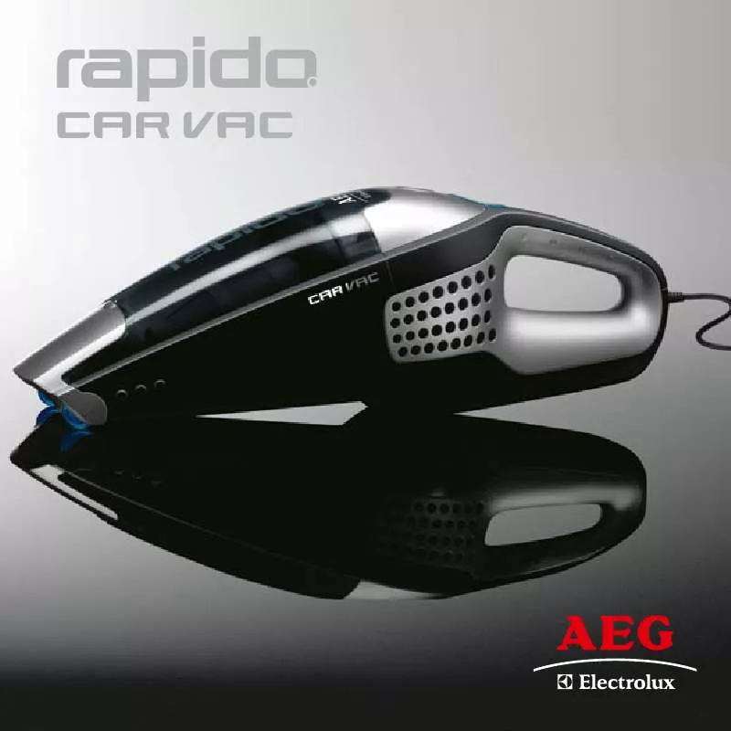 Mode d'emploi AEG-ELECTROLUX RAPIDO CAR VAC