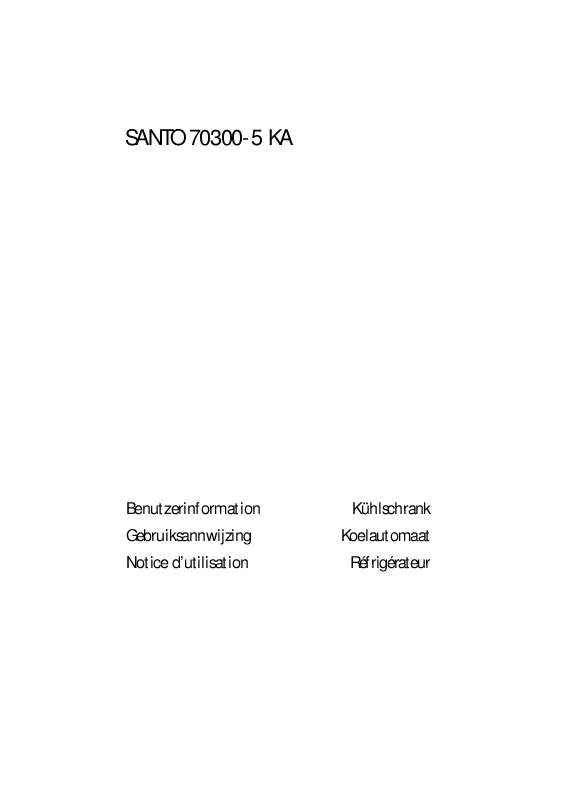 Mode d'emploi AEG-ELECTROLUX SANTO 70300-5 KA
