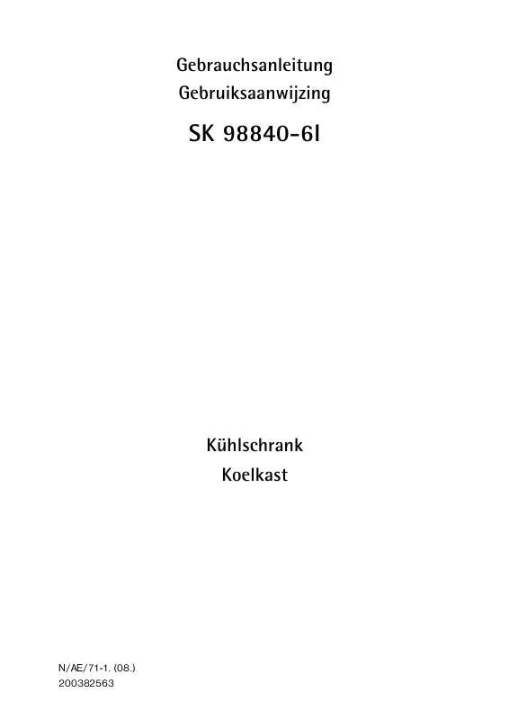 Mode d'emploi AEG-ELECTROLUX SK 98840-6