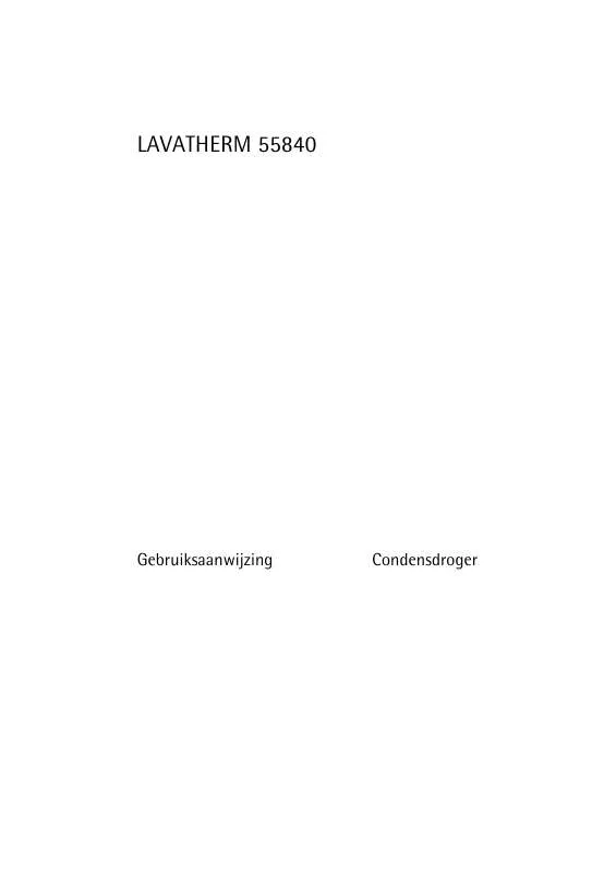 Mode d'emploi AEG-ELECTROLUX LAVATHERM 55840