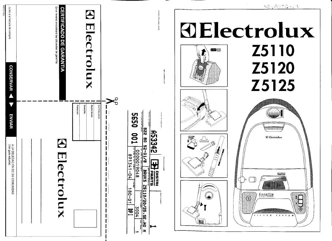 Mode d'emploi AEG-ELECTROLUX Z5128
