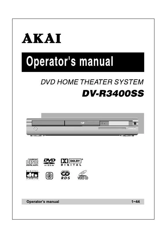 Mode d'emploi AKAI DVR3400SSBOX