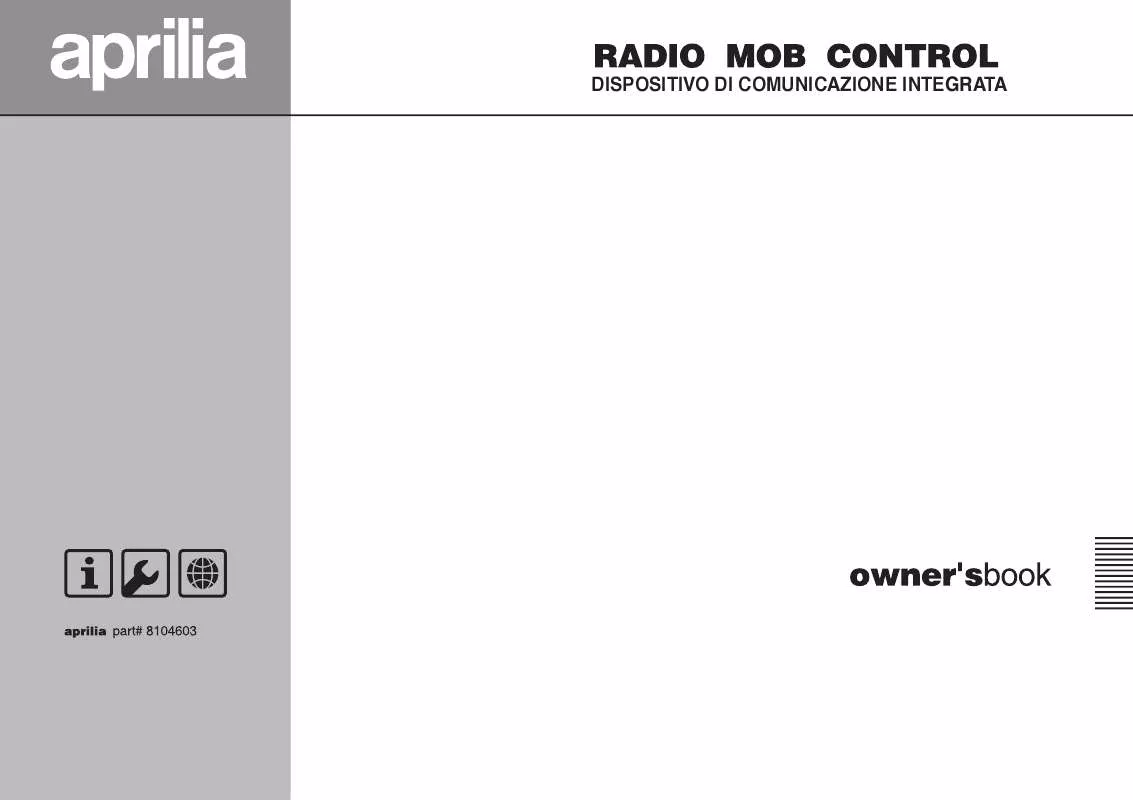 Mode d'emploi APRILIA RADIO MOB CONTROL