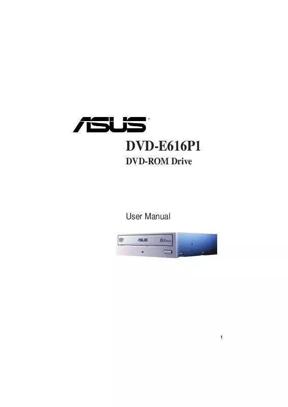 Mode d'emploi ASUS DVD-E616P1