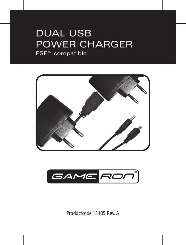 Mode d'emploi AWG DUAL USB POWER CHARGER FOR PSP