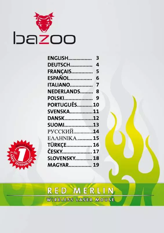 Mode d'emploi BAZOO RED MERLIN