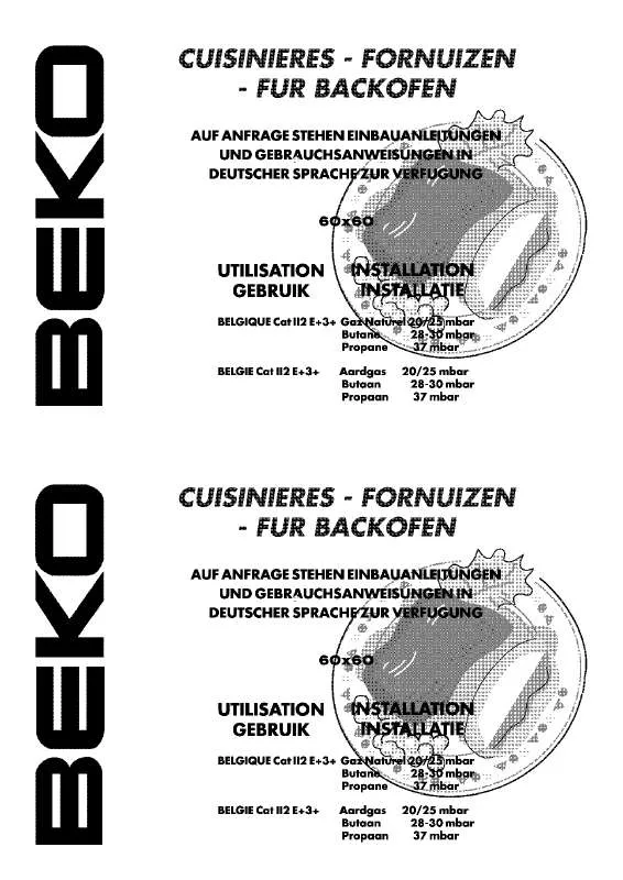 Mode d'emploi BEKO CM 68000