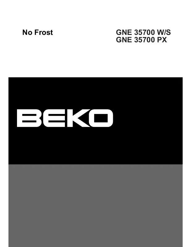 Mode d'emploi BEKO GNE 35700 PX