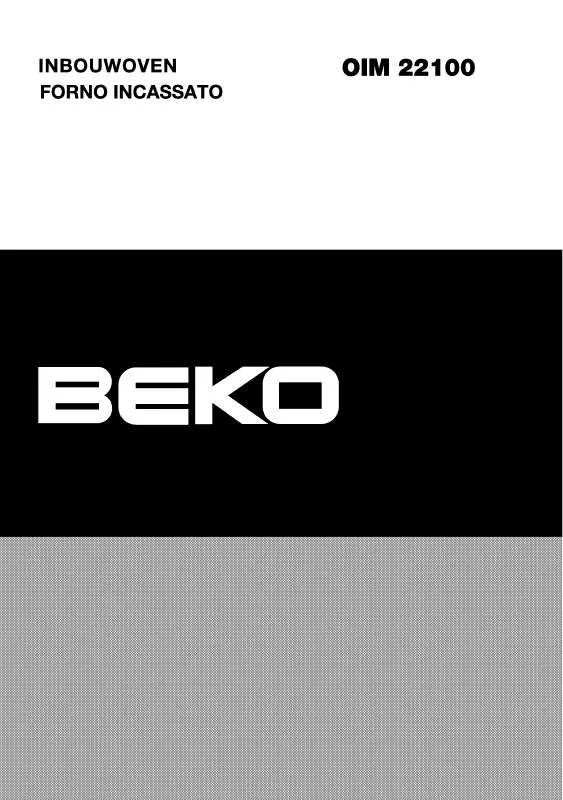 Mode d'emploi BEKO OIM 22100 X