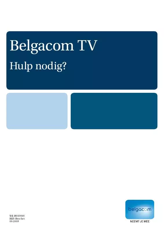 Mode d'emploi BELGACOM BELGACOM TV