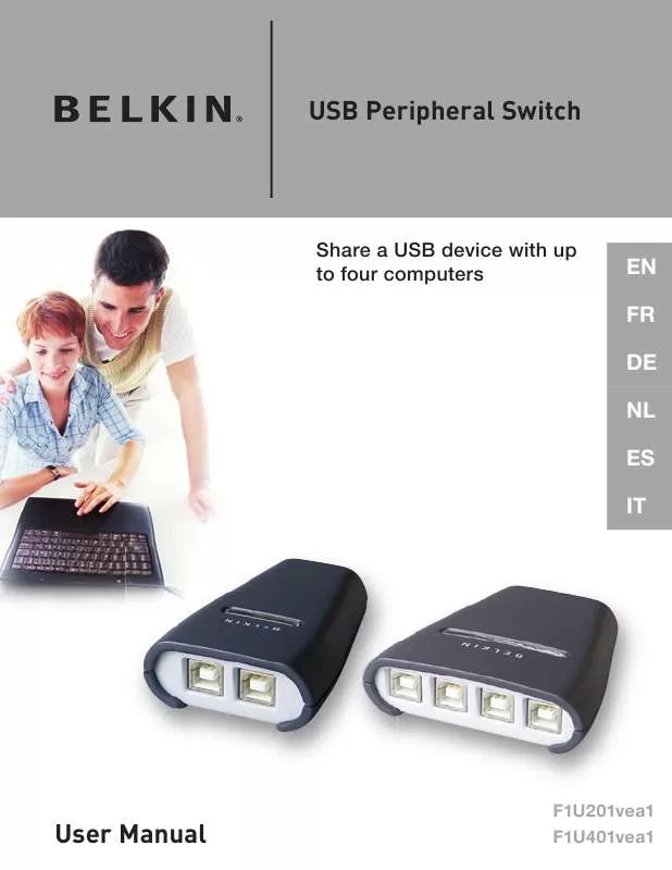 Mode d'emploi BELKIN USB PERIPHERAL SWITCH