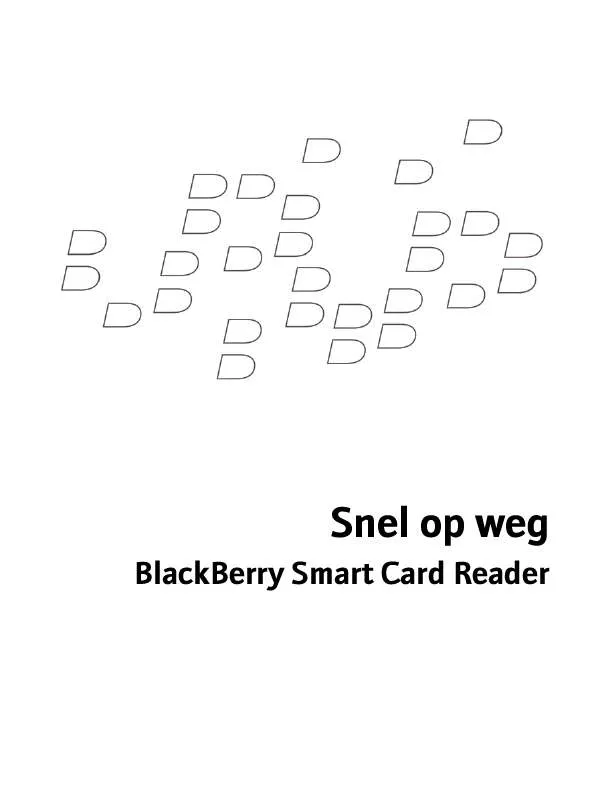 Mode d'emploi BLACKBERRY SMART CARD READER