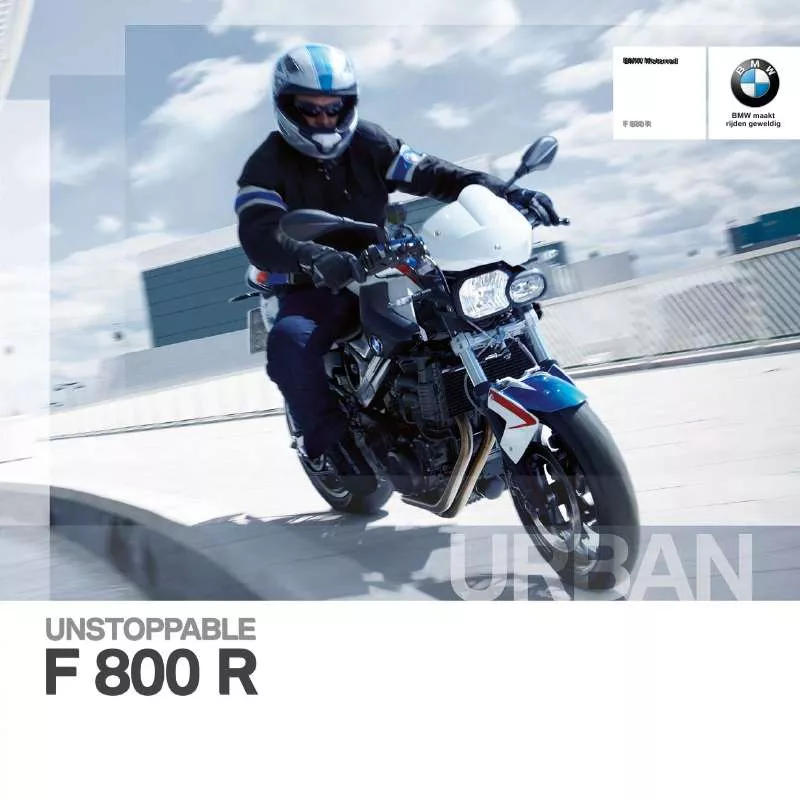 Mode d'emploi BMW F 800 R