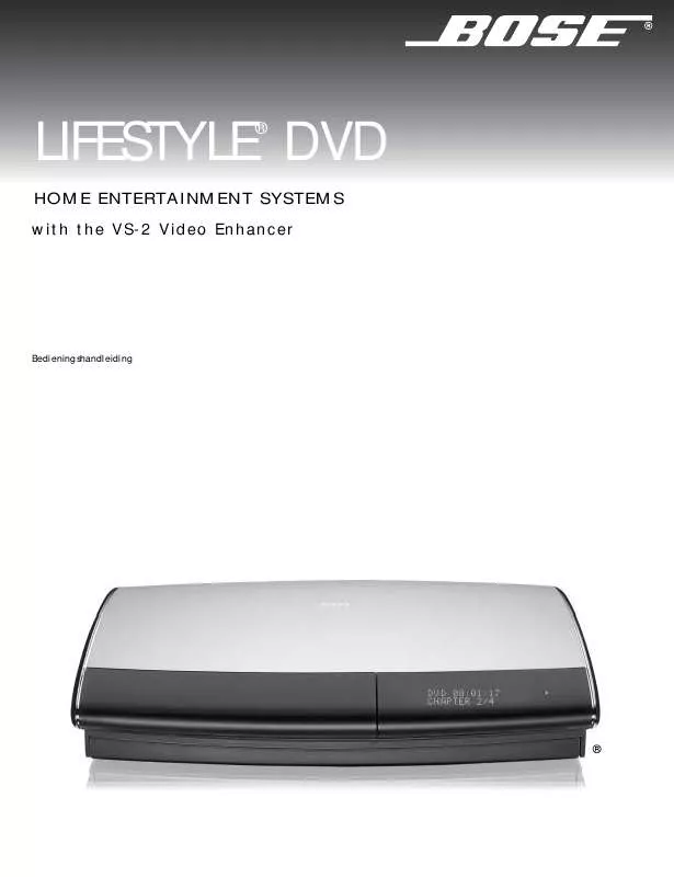 Mode d'emploi BOSE LIFESTYLE 38 DVD HOME ENTERTAINMENT-SYSTEEM