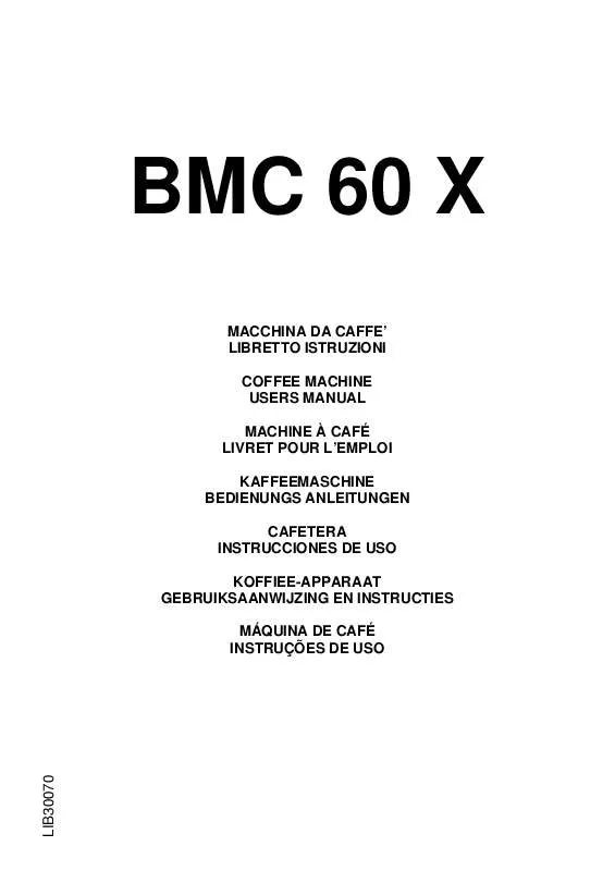 Mode d'emploi CANDY BMC 60 X