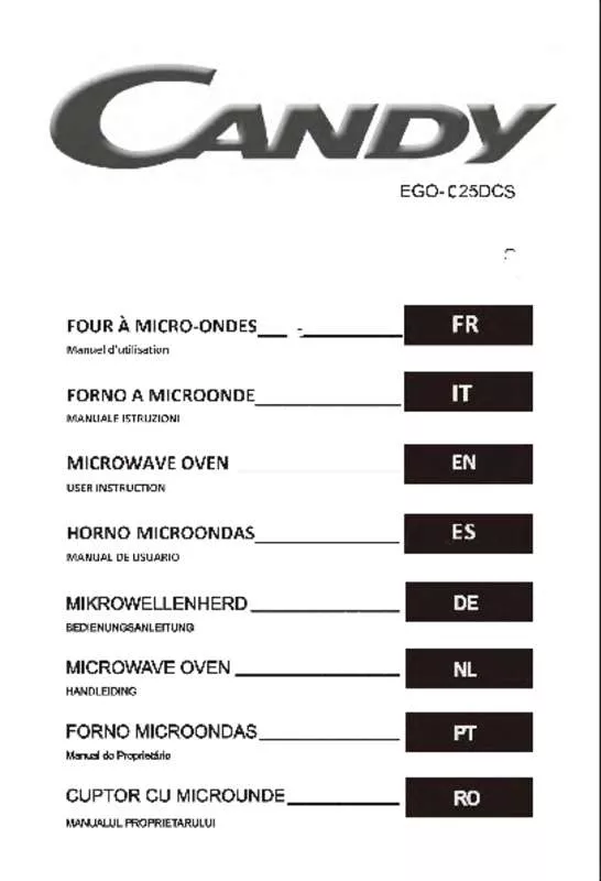 Mode d'emploi CANDY EGO-C25DCW