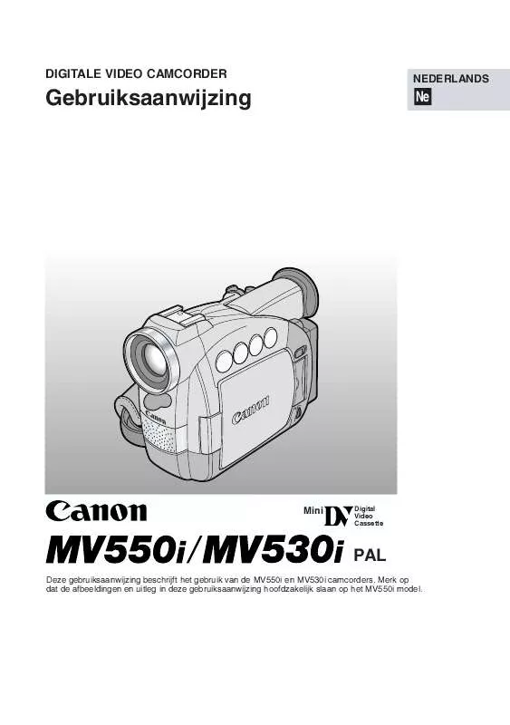 Mode d'emploi CANON MV530I