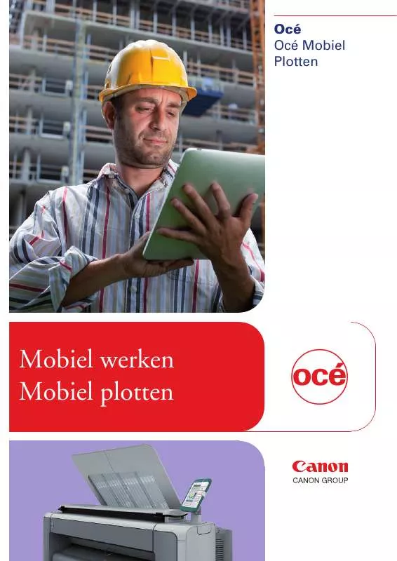 Mode d'emploi CANON OCE PUBLISHER MOBILE