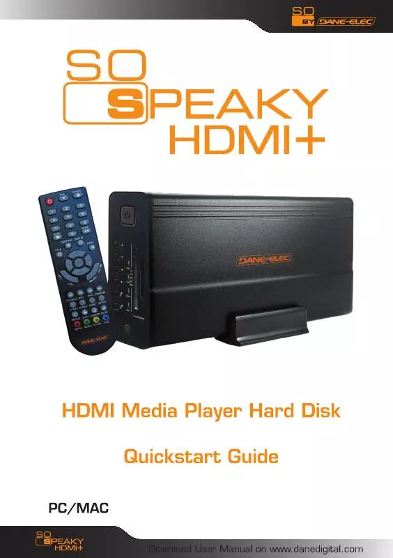 Mode d'emploi DANE-ELEC SO SPEAKY HDMI+ SK5