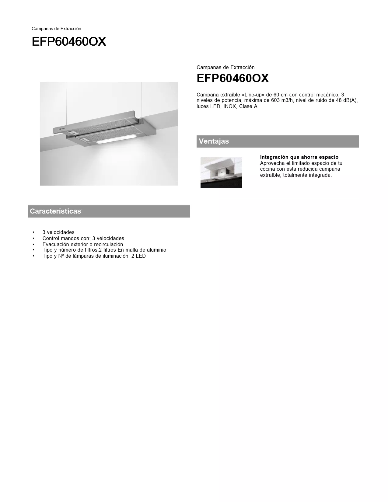 Mode d'emploi ELECTROLUX EFP60460OX